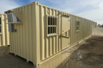 40ft Mobile Office Shipping Container with Storage (18/22) (40HCMOS1822)