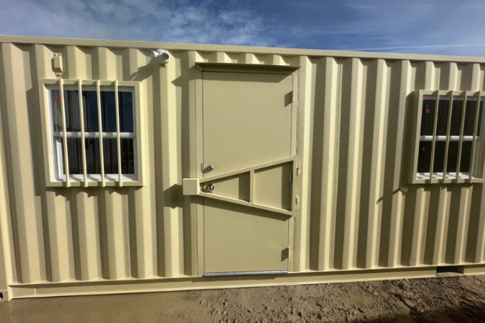 40ft Mobile Office Shipping Container with Storage (18/22) (40HCMOS1822)